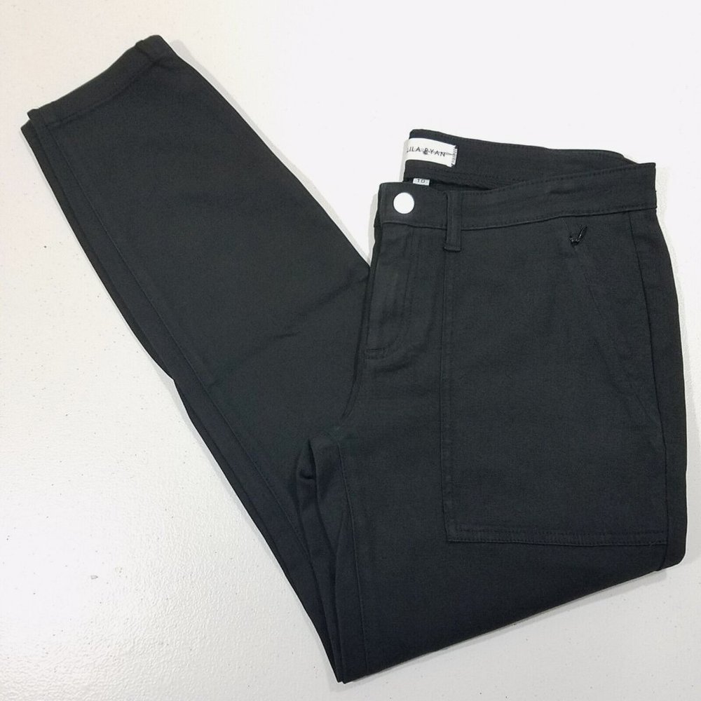 Lila Ryan Skinny Black Pants Size 10 NWOT